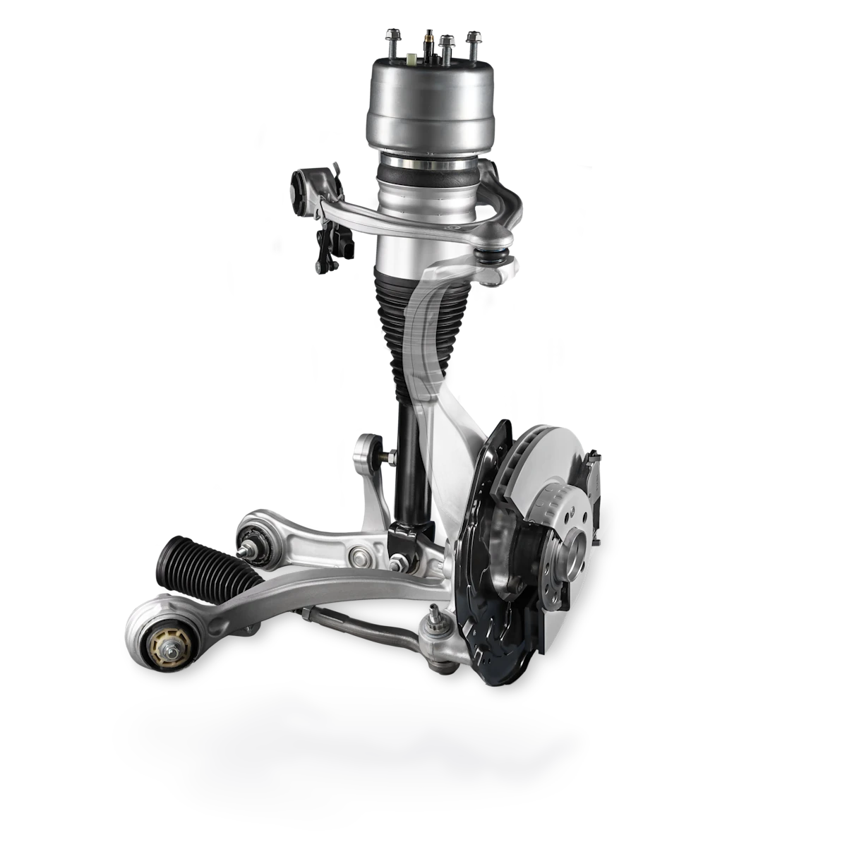 Photo of a chassis consisting entirely of MEYLE parts.
