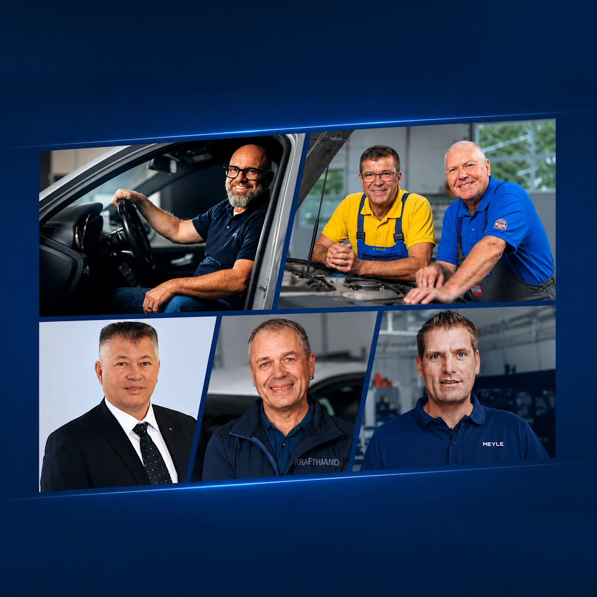 Image showing the various panellists at the Automechanika event hosted by MEYLE.